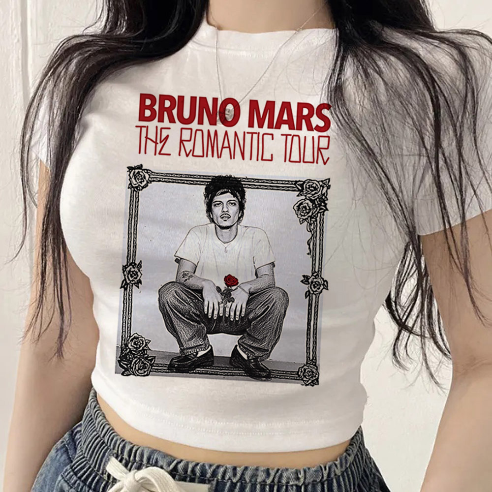 Summer Clothing Teens - Camiseta crop top Bruno Mars, cena