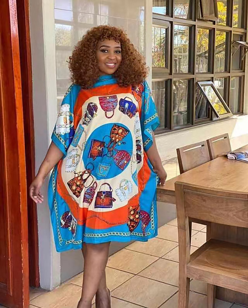 Summer Clothing Recommendations - Vestidos Kaftan Maxi de Seda Estampada,