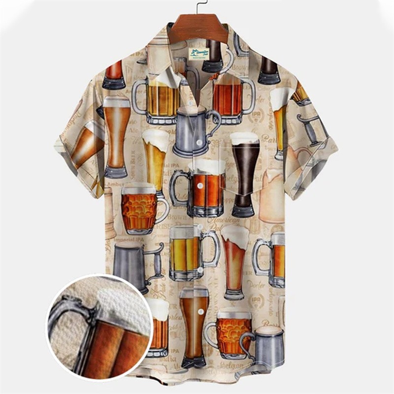 Summer Clothing Recommendations - Camisa floral casual havaiana masculina, impressão