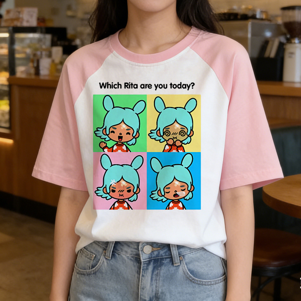 Summer Clothing Teens - Camiseta Toca Boca Teen Gyaru Moda