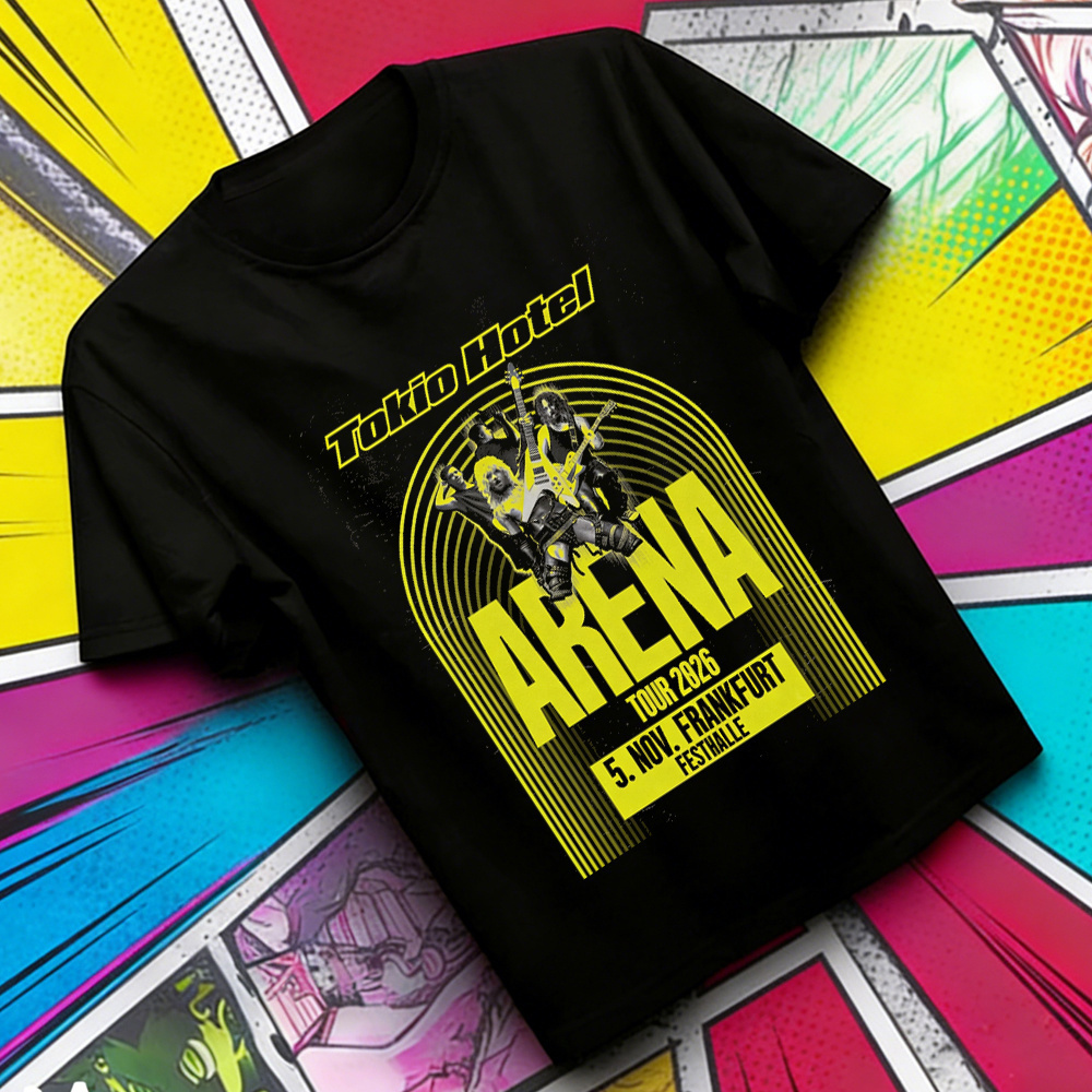 Summer Clothing Teens - Camisa de Algodão Tokio Hotel Arena
