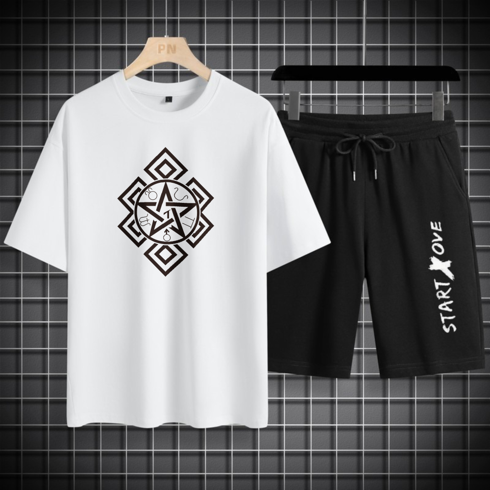 Summer Clothing Drip - 1 peça de conjunto de camiseta