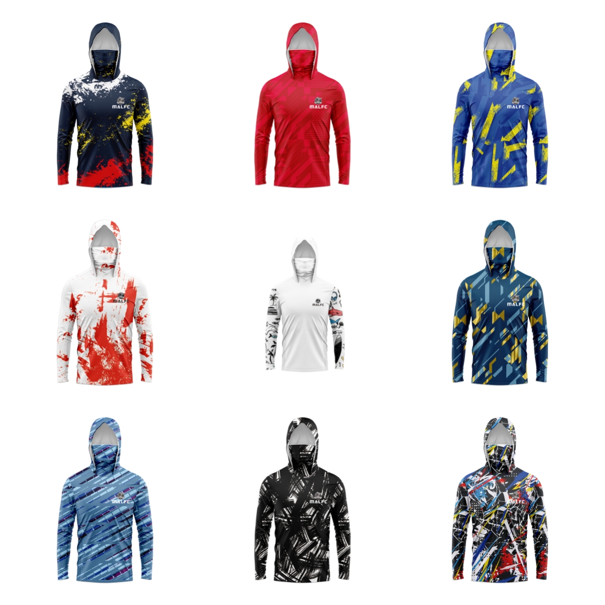 Rash Guard Long Sleeve - Malfc camisa masculina de pesca com
