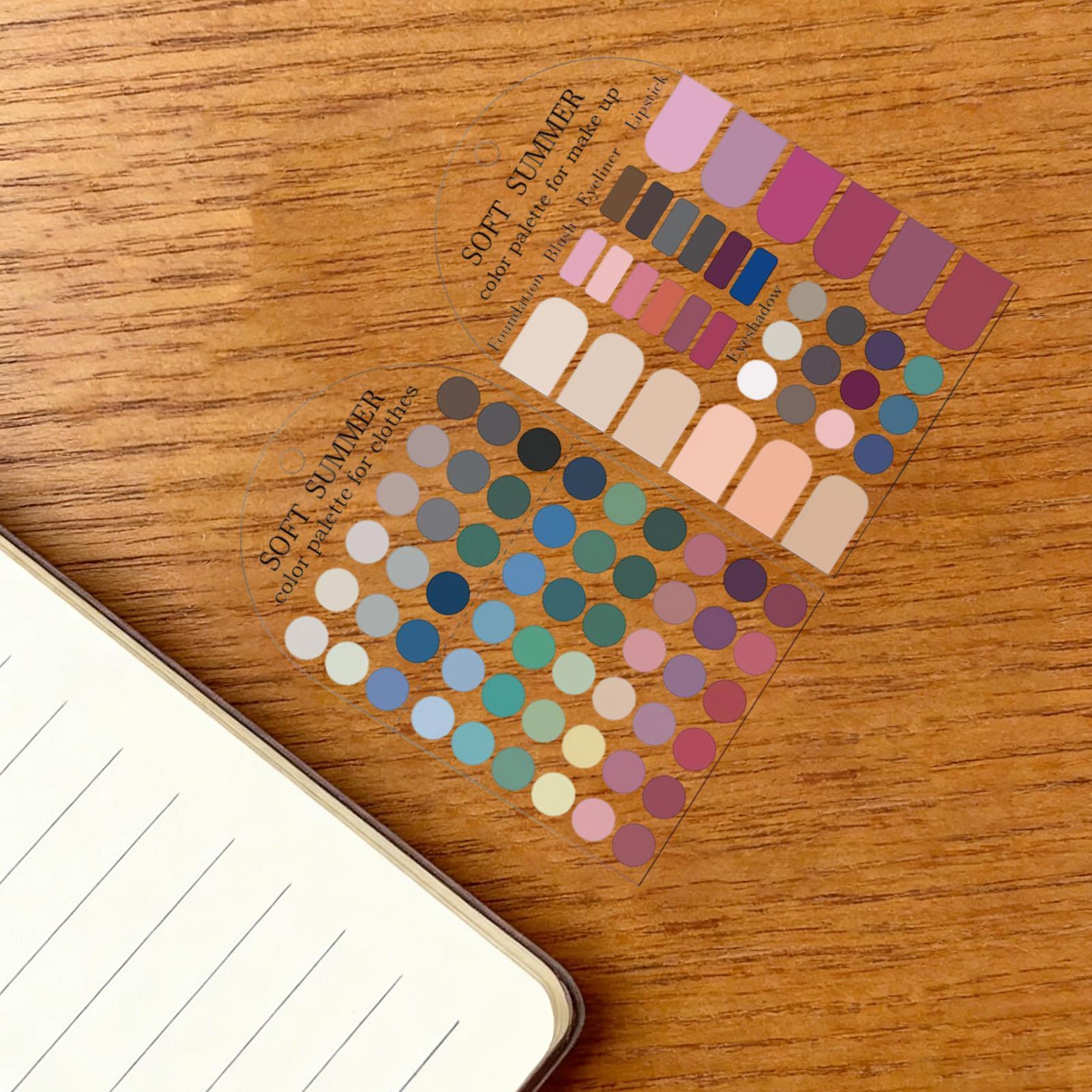 Summer Clothing Color Palette - 2 Cartões de Paleta de Cores