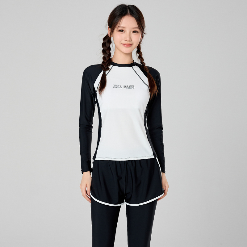 Rash Guard Long Sleeve - Roupa de Banho Infantil Feminina com