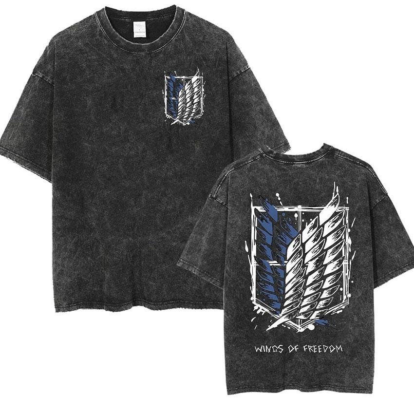 Vintage Summer Clothing Men - Camiseta Oversized Vintage Lavada 2026 Masculina
