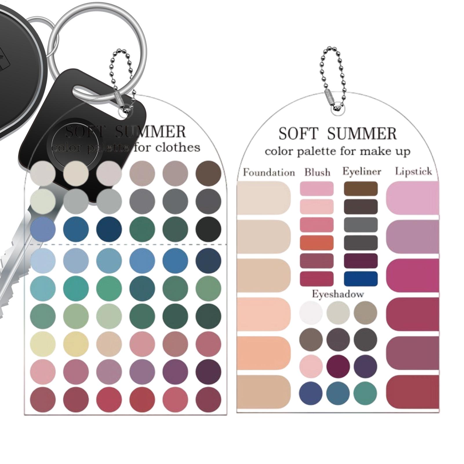 Summer Clothing Guide - Cartões de Amostra de Cores de
