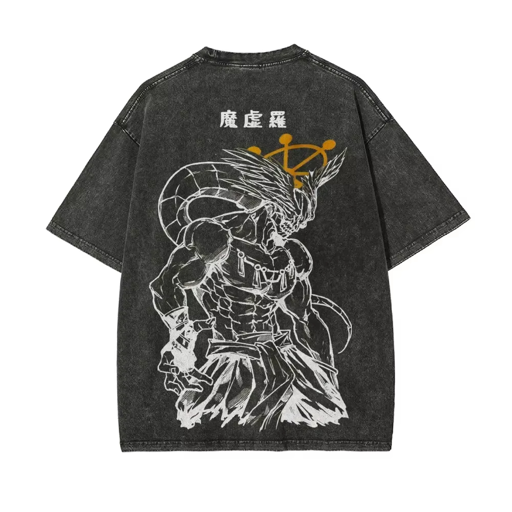 Vintage Summer Clothing Men - Camiseta Masculina de Verão 2026 Mahoraga