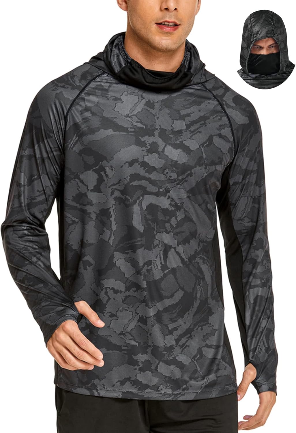 Summer Hiking Clothing - Camisas de Sol com Capuz para