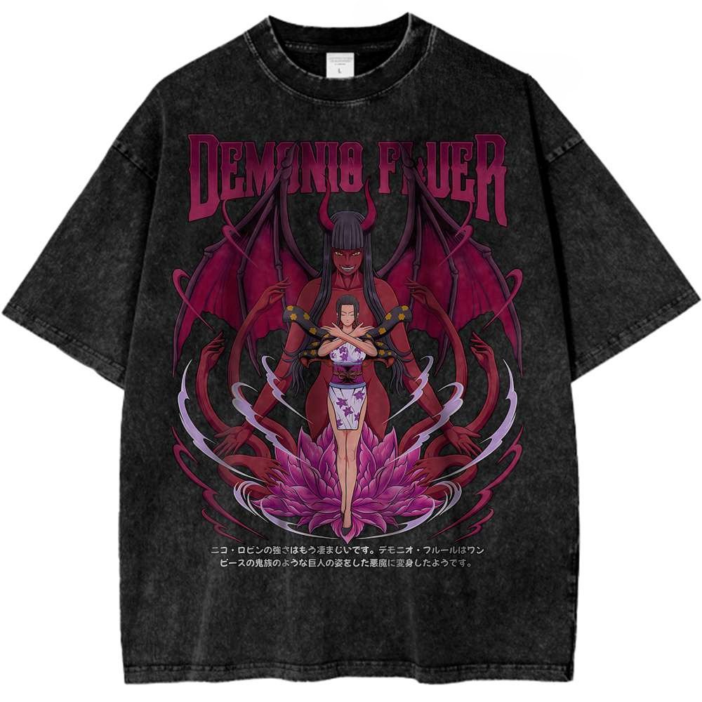 Vintage Summer Clothing Men - Nico robin uma peça anime camiseta