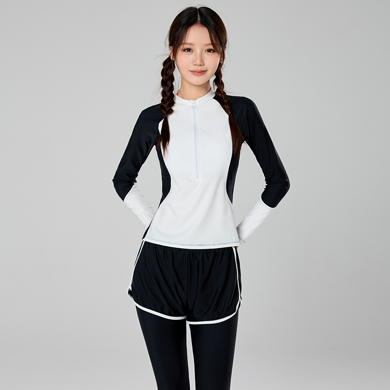 Rash Guard Long Sleeve - Roupa de Banho Muçulmana para Meninas,