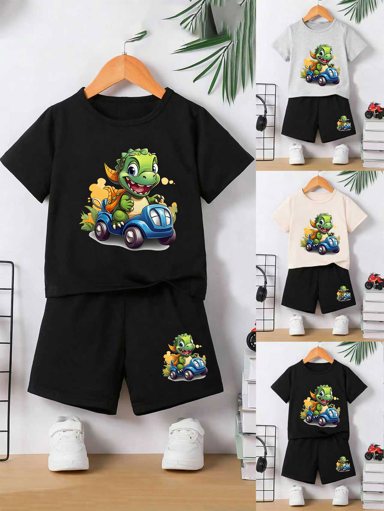 Summer Clothing Drive - Conjunto de Roupas Confortáveis para Meninos
