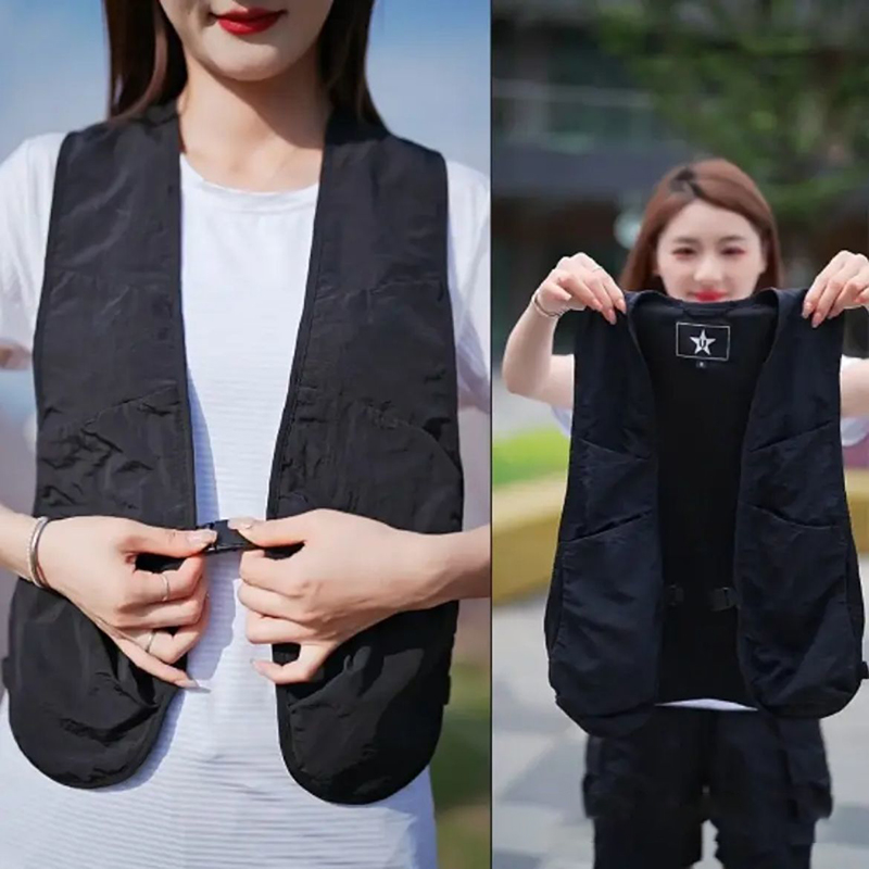 Summer Hiking Clothing - Leve unisex colete multi-bolsos hip-hop streetwear