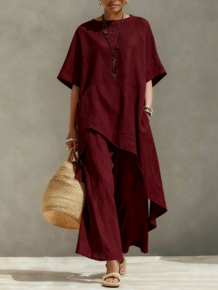 Conjuntos de Calças de Algodão - Summer Linen Clothing For Women avaliação e preço