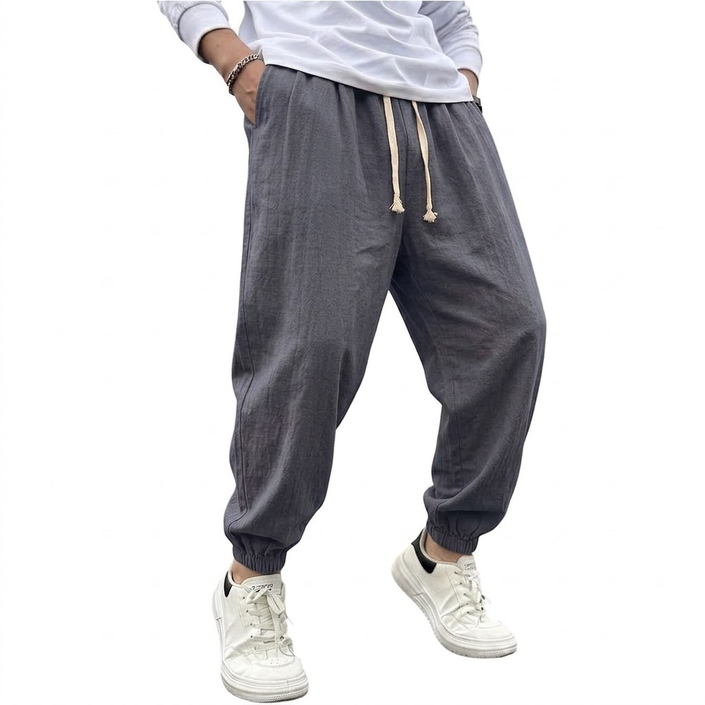 Calças Harem Masculinas de Alg - Summer Hiking Clothing avaliação e preço