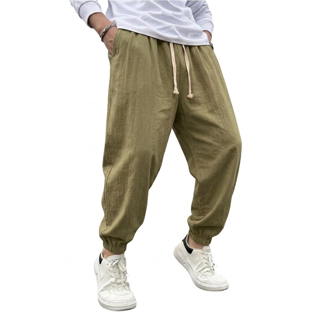 Calças Harem Masculinas de Alg - Summer Hiking Clothing avaliação e preço