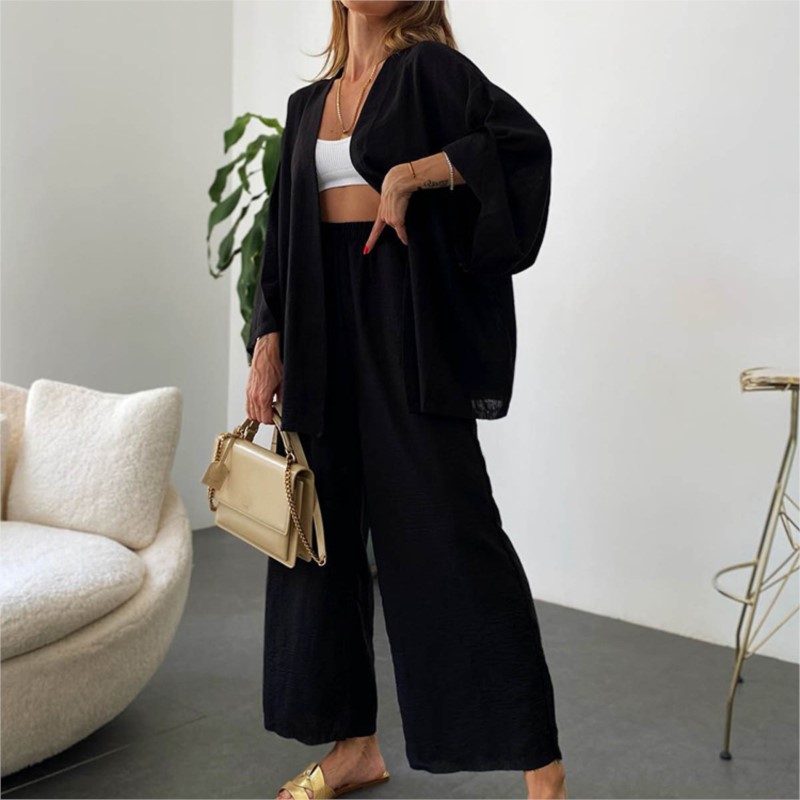 Calças de linho feminino com m - Summer Linen Clothing For Women avaliação e preço