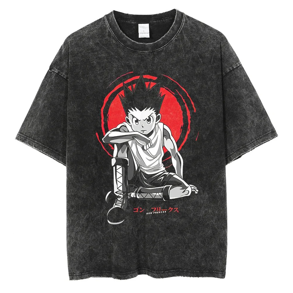 Camiseta Oversized Vintage Hun - Vintage Summer Clothing Men avaliação e preço