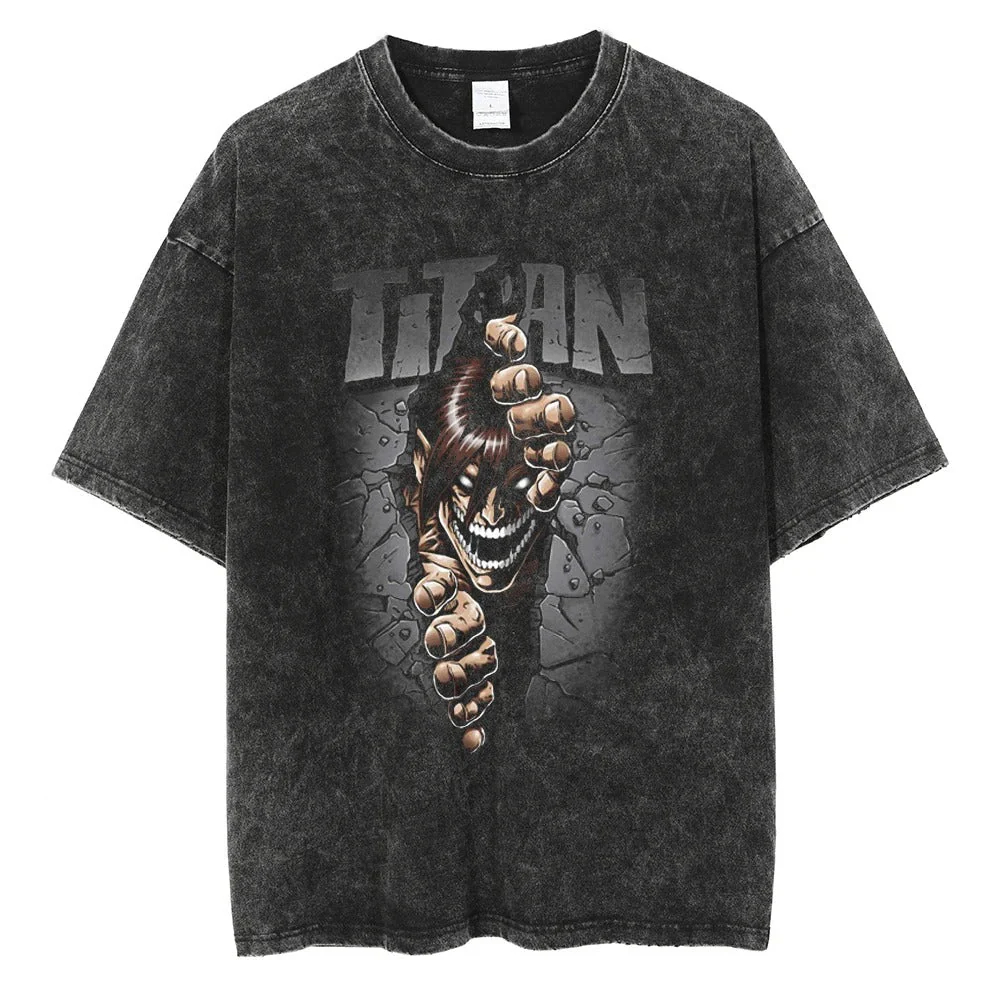 Camiseta Oversized Vintage Hun - Vintage Summer Clothing Men avaliação e preço