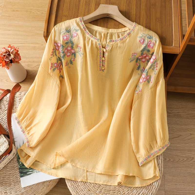 Estilo chinês roupas femininas - Summer Linen Clothing For Women avaliação e preço