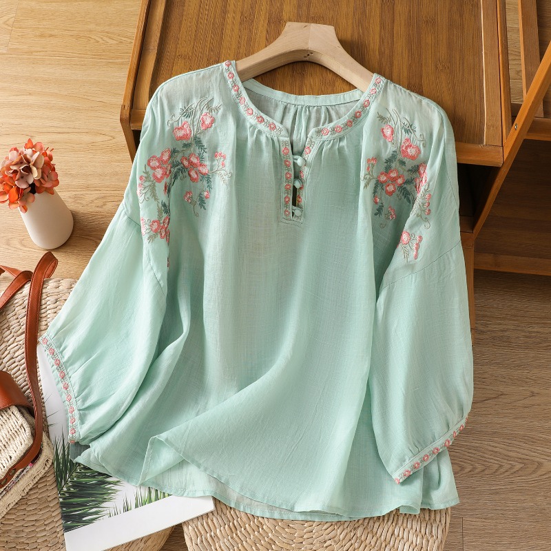 Estilo chinês roupas femininas - Summer Linen Clothing For Women avaliação e preço