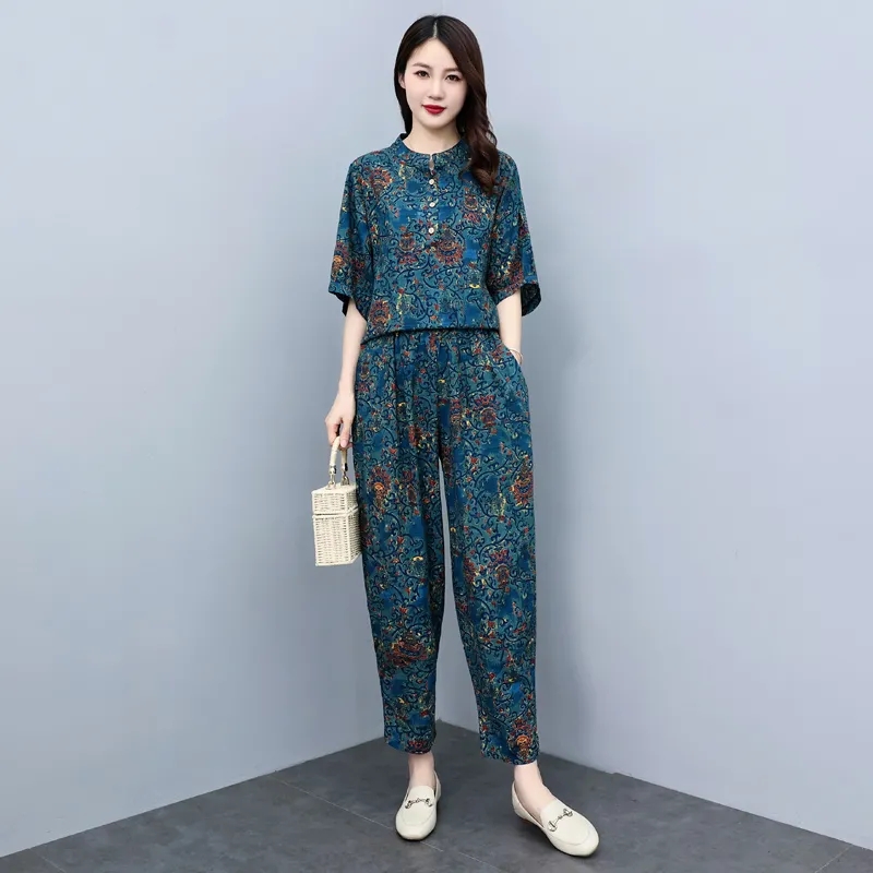 Conjunto Feminino de Verão 202 - Summer Linen Clothing For Women avaliação e preço