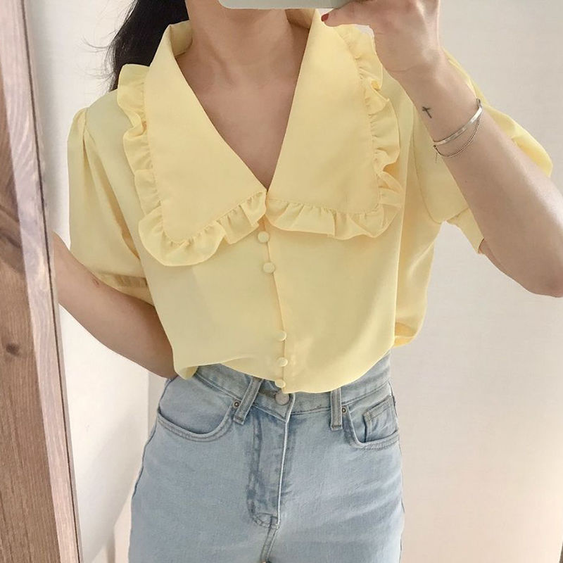 Blusas femininas sólidas babad - Summer Clothing Teens avaliação e preço
