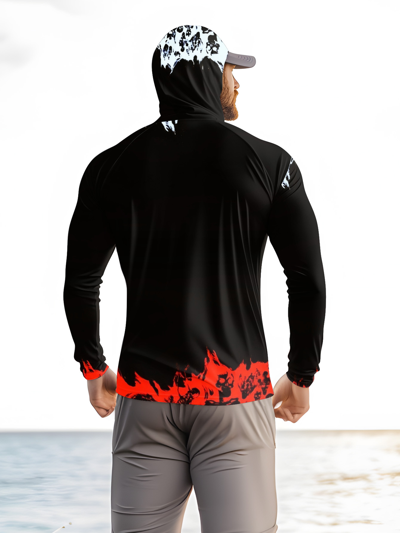 Camisa de pesca masculina com  - Rash Guard Long Sleeve avaliação e preço