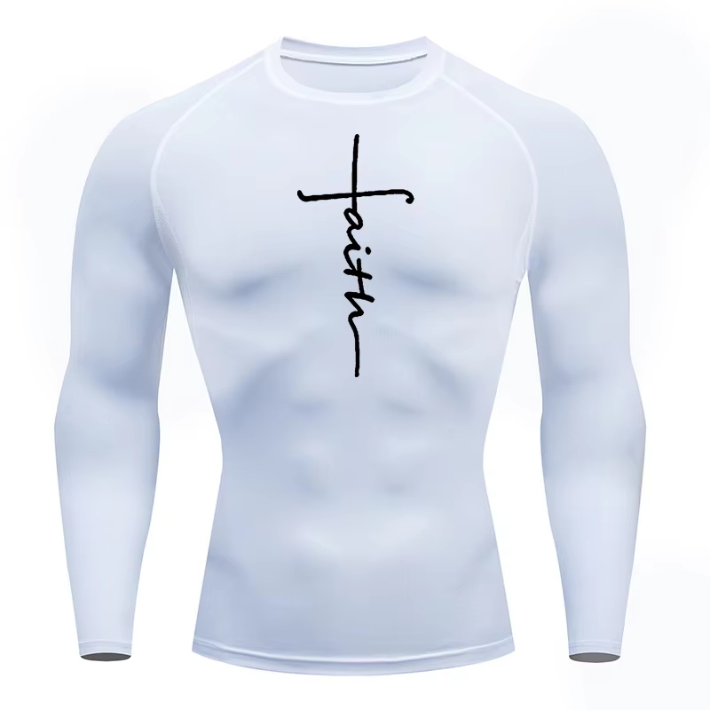 Camisas de Compressão Cristãs  - Rash Guard Long Sleeve avaliação e preço
