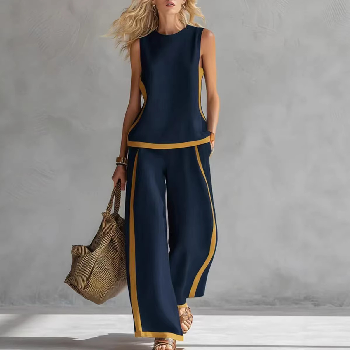 Conjuntos de Linho Femininos e - Summer Linen Clothing For Women avaliação e preço
