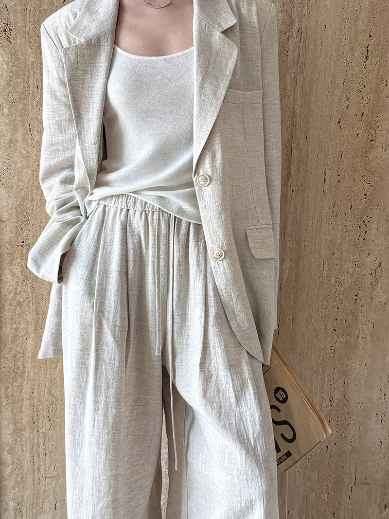 Outono high-end material de li - Summer Linen Clothing For Women avaliação e preço