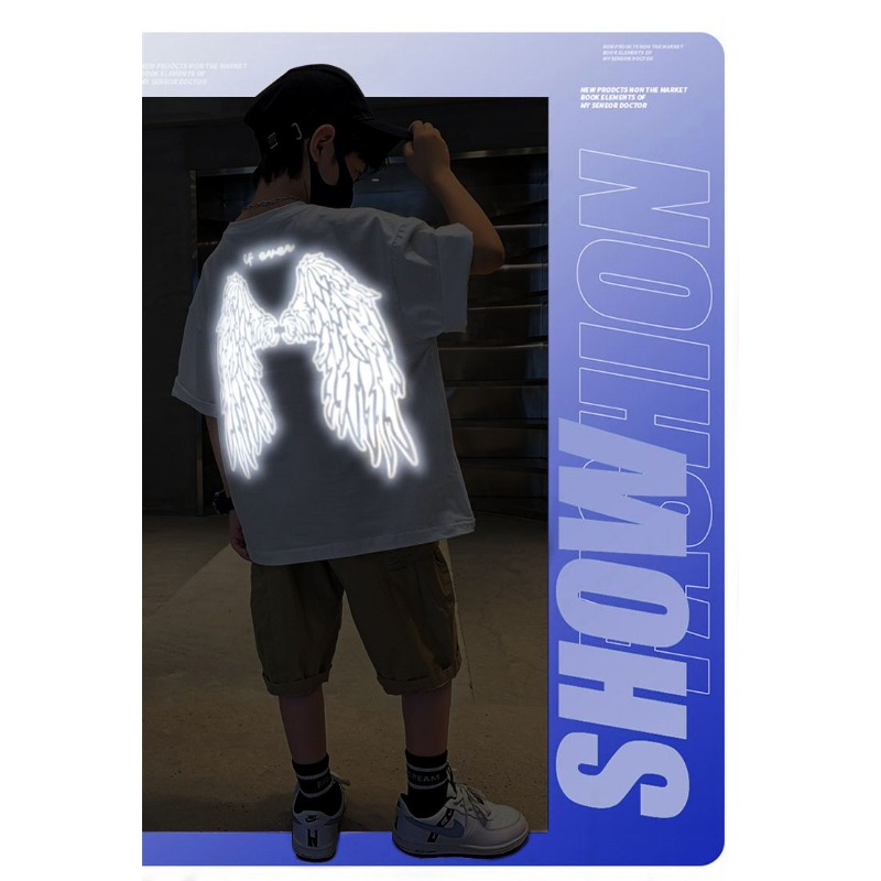 Jovem asas reflexivas t camisa - Summer Clothing Teens avaliação e preço