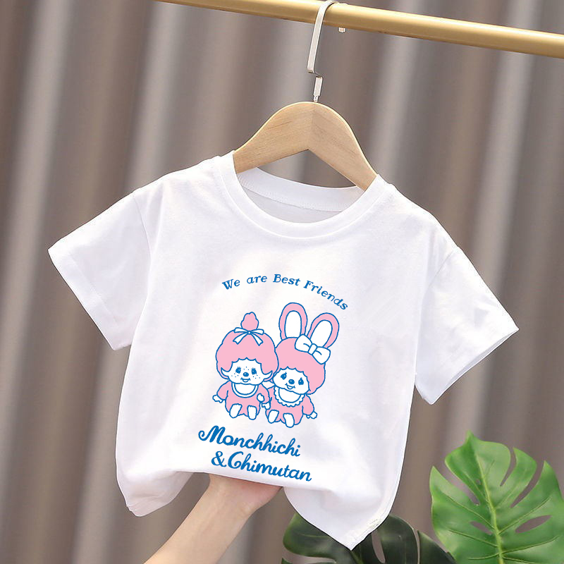 Camisetas infantis monchhichi, - Summer Clothing Gifts avaliação e preço