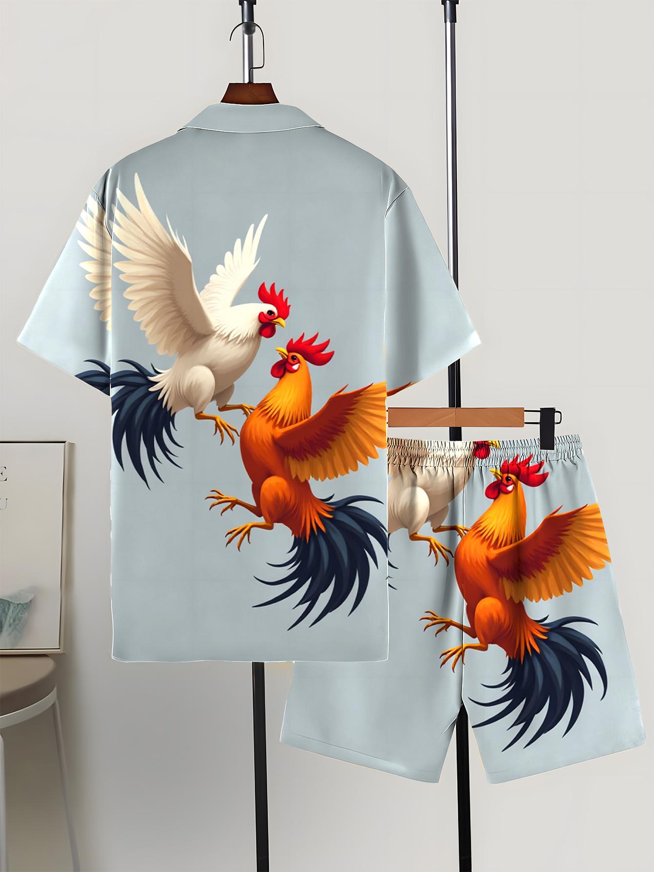 Conjuntos de Camisas Masculina - Summer Clothing Drip avaliação e preço