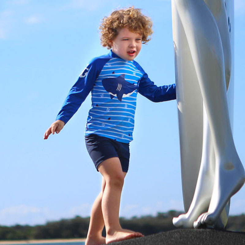 Roupa de Banho Infantil com Es - Rash Guard Long Sleeve avaliação e preço