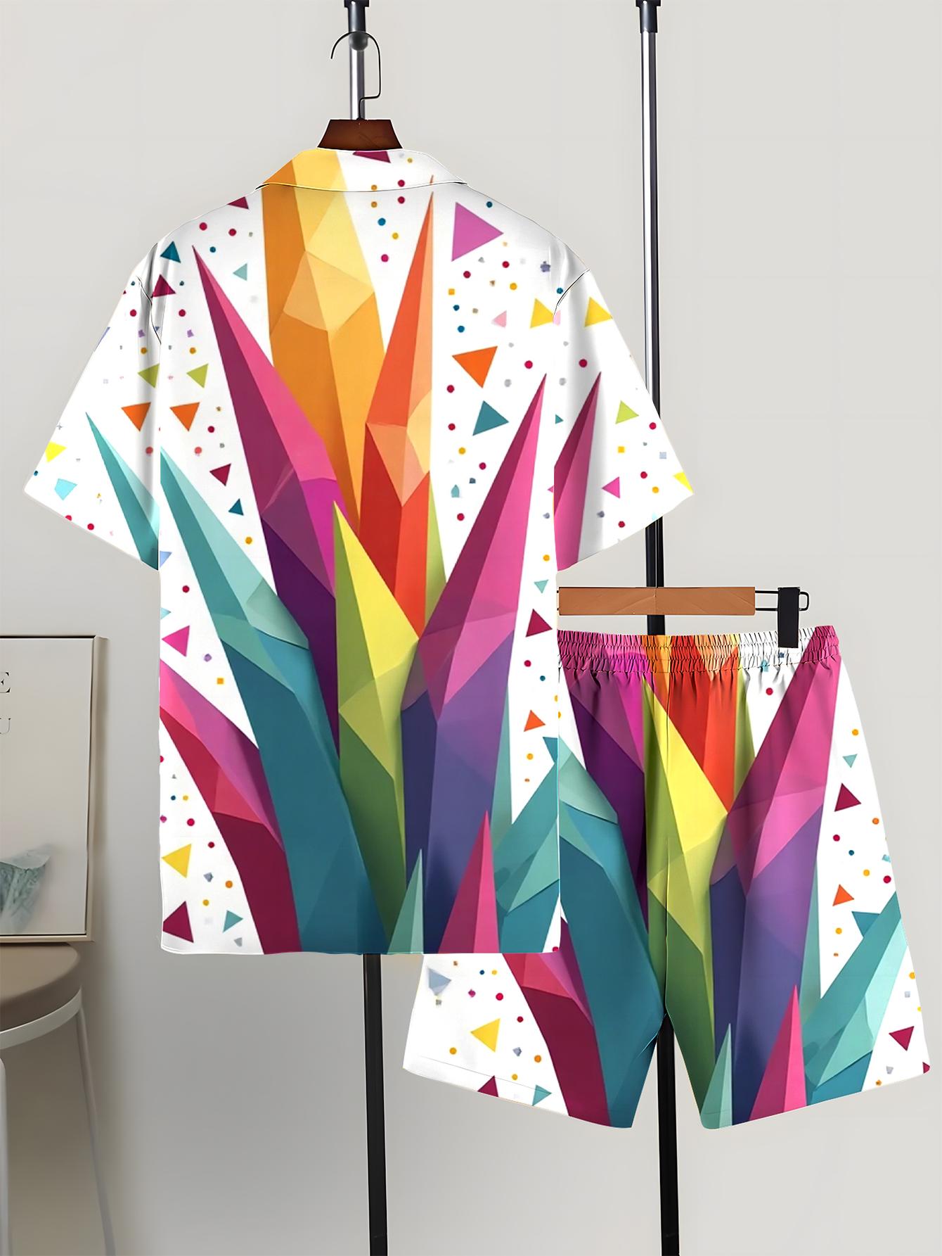Conjuntos de Camisas Masculina - Summer Clothing Drip avaliação e preço