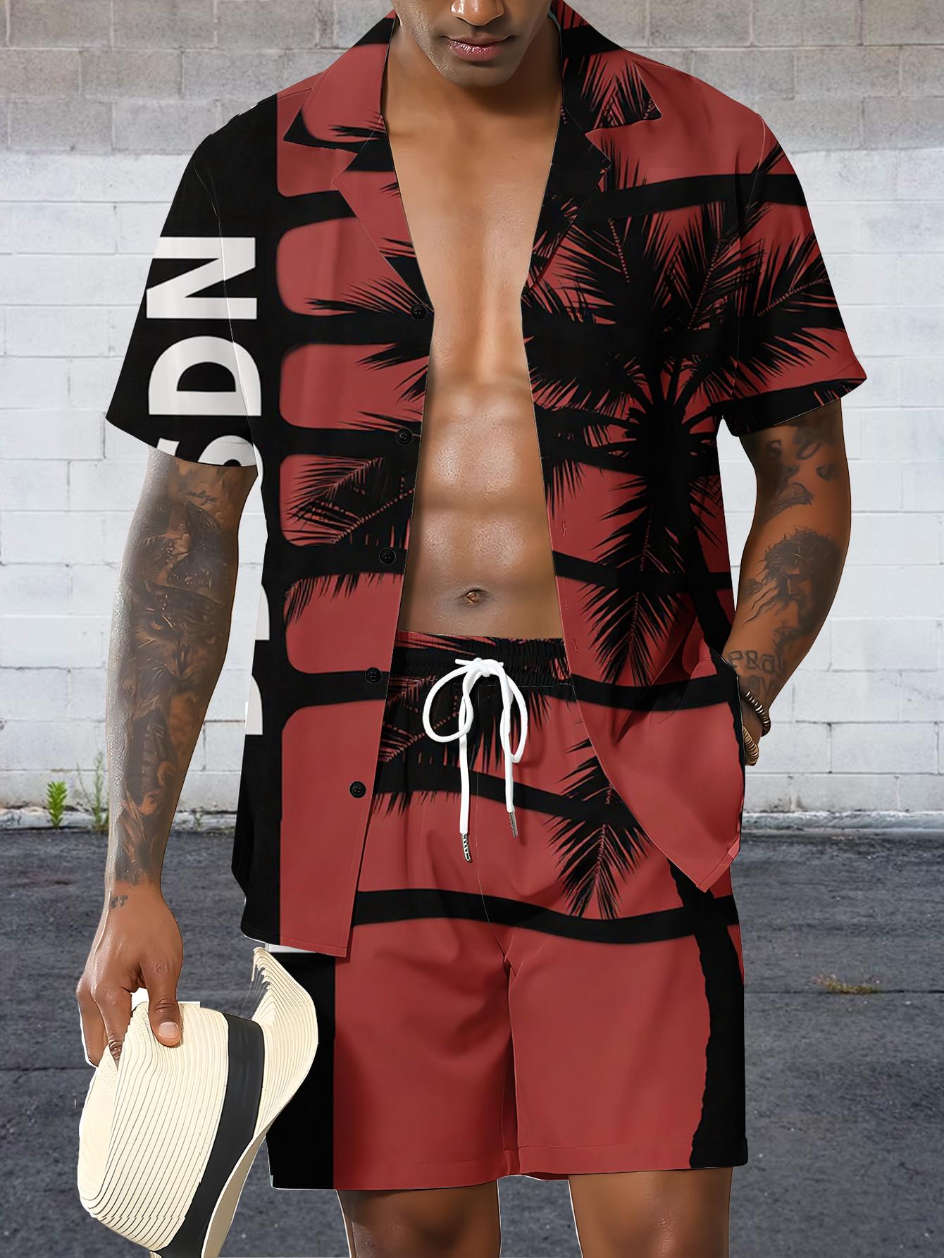 Conjuntos de Camisas Masculina - Summer Clothing Drip avaliação e preço