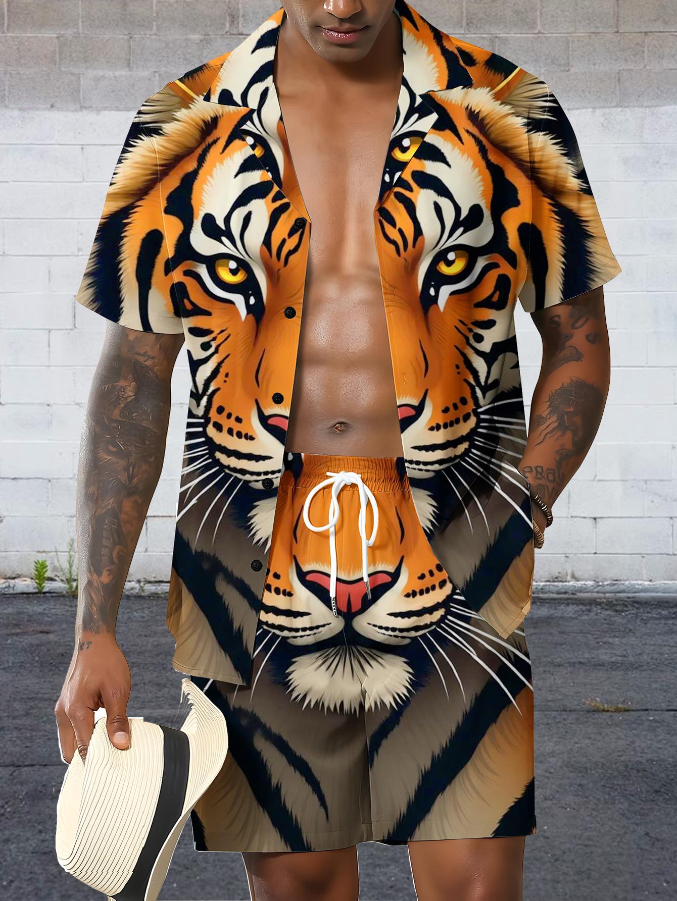 Conjuntos de Camisa Masculina  - Summer Clothing Drip avaliação e preço