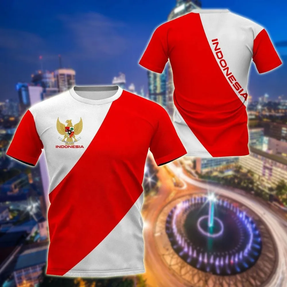 Camiseta com bandeira indonési - Summer Clothing Teens avaliação e preço