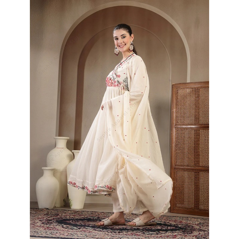 Conjunto de Kurti Anarkali de  - Summer Clothing Pakistan avaliação e preço