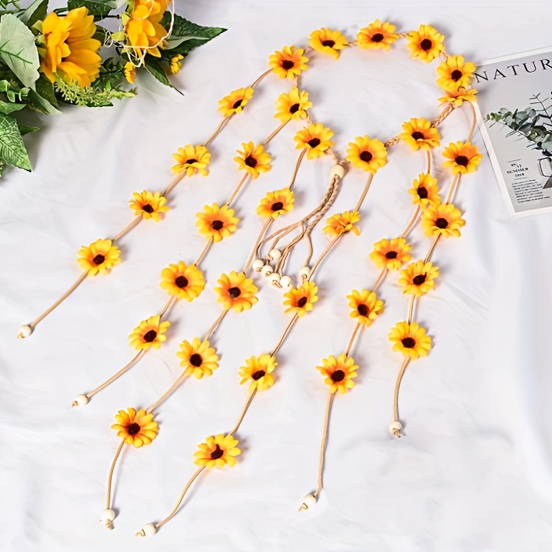 Tiara hippie de flores, coroa  - Summer Linen Clothing For Women avaliação e preço