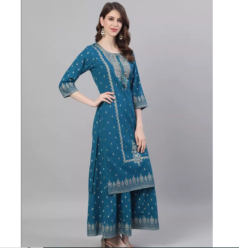 Conjunto de Três Peças Estilo  - Summer Clothing Pakistan avaliação e preço