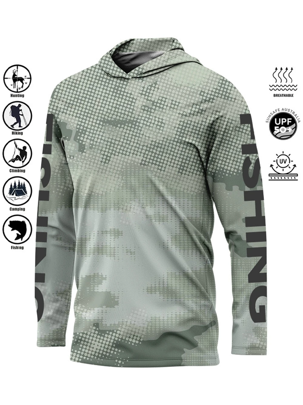 Camisa de pesca MALFC com capu - Rash Guard Long Sleeve avaliação e preço